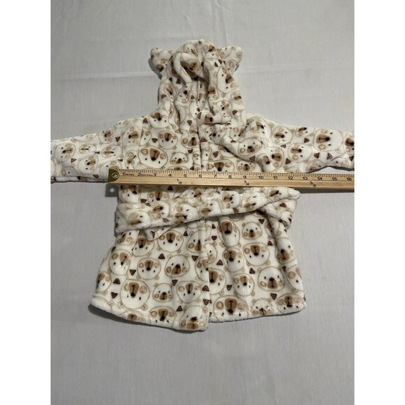 ZAK & ZOEY Toddlers Teddy Bear Barth Robe W Ears Waist Tie Plush Soft - Picture 15 of 15